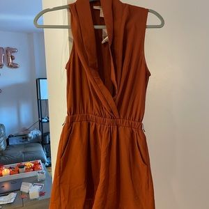 Maroon fall romper in small with tags!